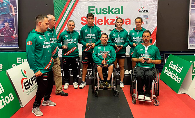 La Euskal Selekzioa, tercera en la Basque Country International Cup de Tenis de mesa inclusivo en Irun